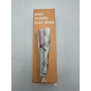 FoxyBae Mini Travel Marble Flat Iron NIB‎